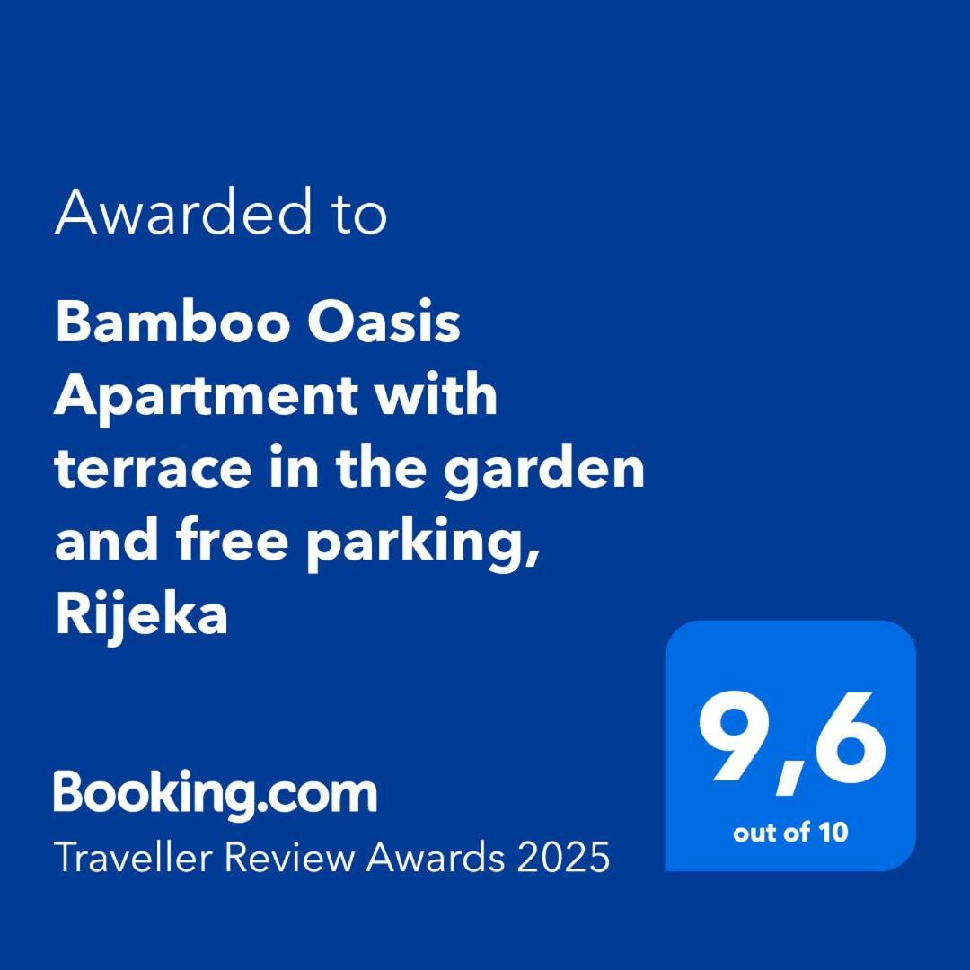 Bamboo Oasis Apartment With Terrace In The Garden And Free Parking, Ριέκα Εξωτερικό φωτογραφία